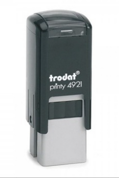 Trodat Printy 4921 Custom Self-Inking Stamp – 11x11mm Square (Up to 3 Lines)